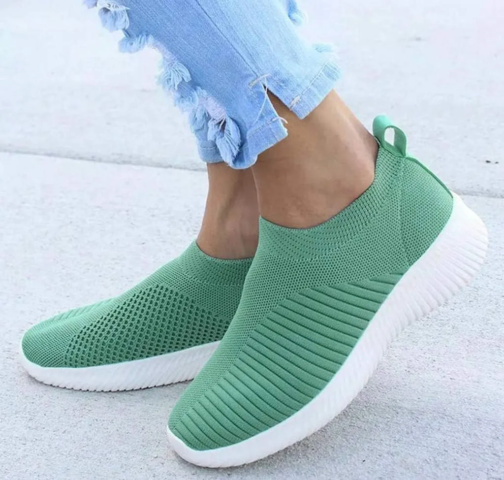 Walking Shoes Women Casual Sock Sneakers Comfy Breathable Slip on Sneakers Lightweight Casual Sports Work Shoes
