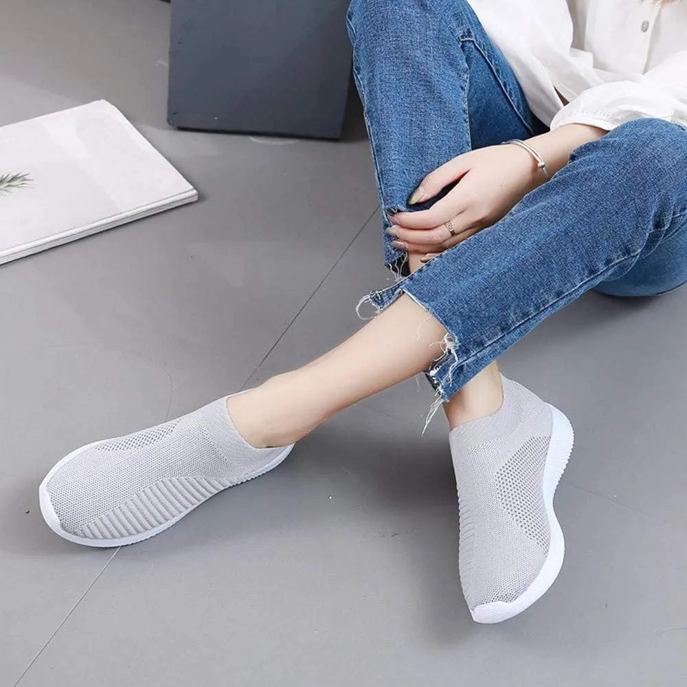 Walking Shoes Women Casual Sock Sneakers Comfy Breathable Slip on Sneakers Lightweight Casual Sports Work Shoes