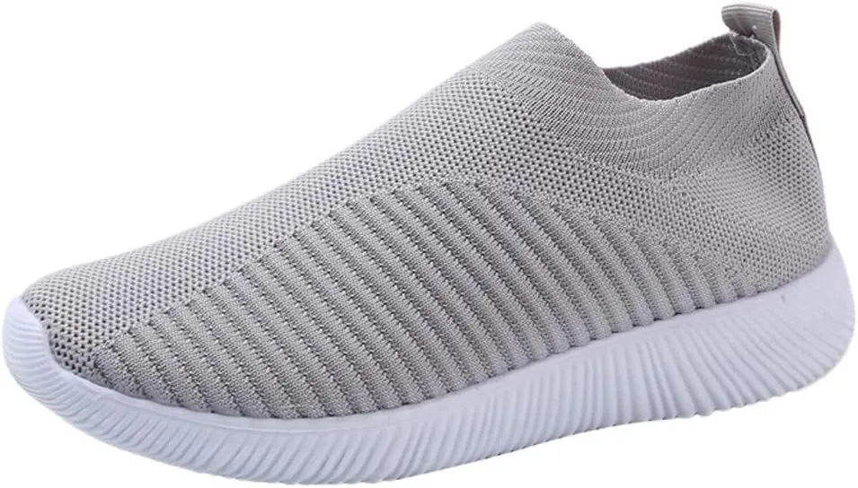 Walking Shoes Women Casual Sock Sneakers Comfy Breathable Slip on Sneakers Lightweight Casual Sports Work Shoes