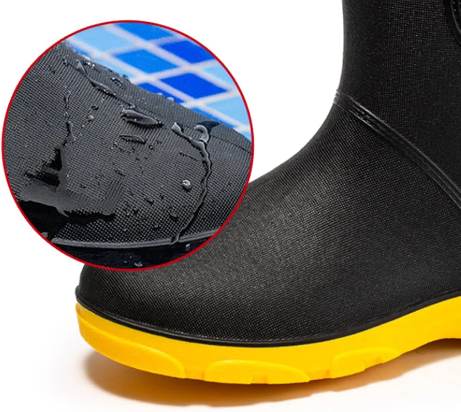 Waterproof Non-Slip Rain Boots for Outdoor Trendy Rain Boots for Women and Men with Anti-Slip Sole