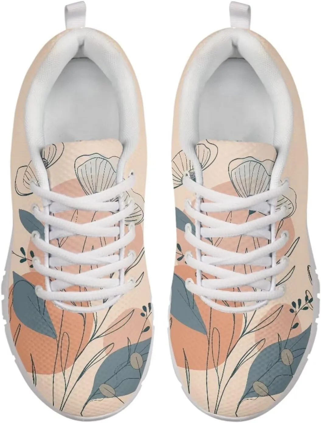 Women Non-Slip Running Shoes Casual Lightweight Workout Shoes Lace-Up Exercise Shoes Breathable Walking Shoes Athletic Sneakers US 5-12