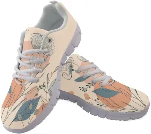 Women Non-Slip Running Shoes Casual Lightweight Workout Shoes Lace-Up Exercise Shoes Breathable Walking Shoes Athletic Sneakers US 5-12