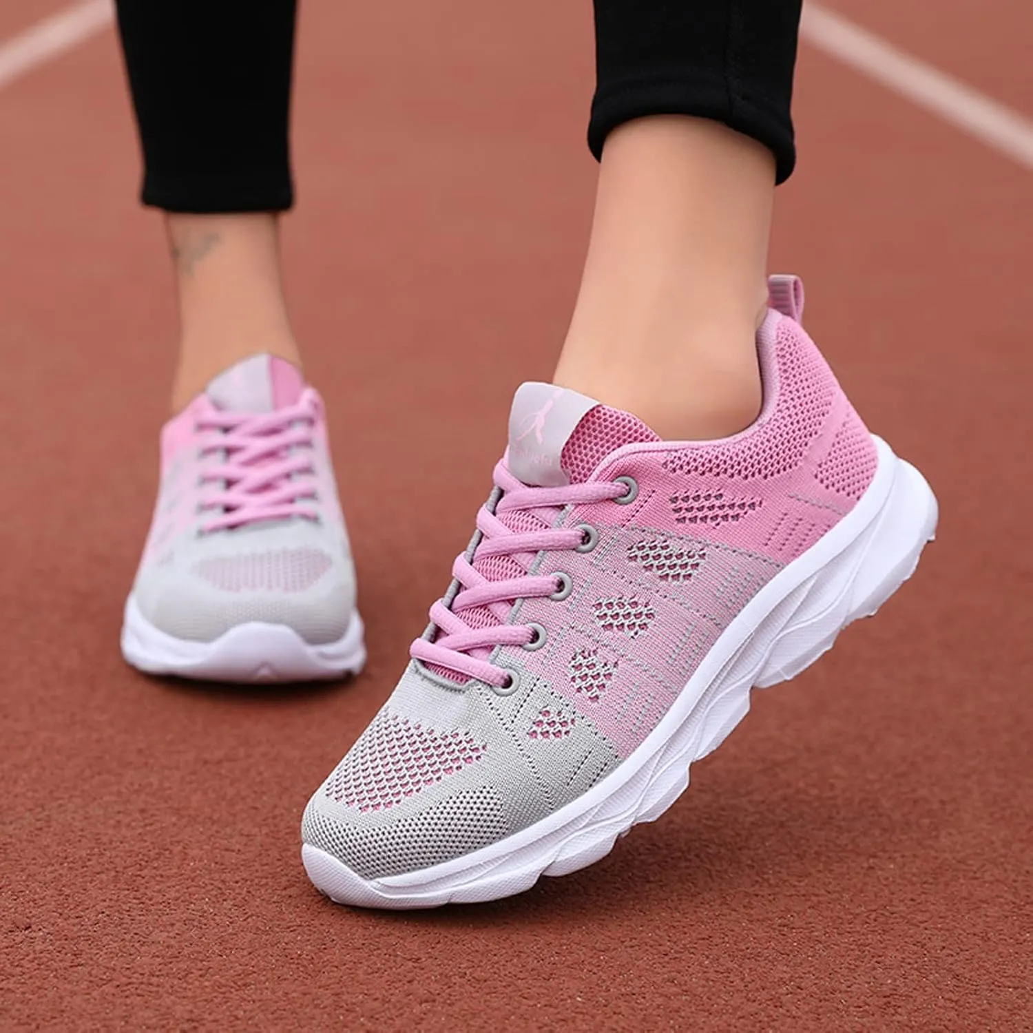 Women Running Shoes Lightweight Tennis Shoes Non Slip Walking Sneakers Breathable Workout Shoes Comfy Athletic Shoes
