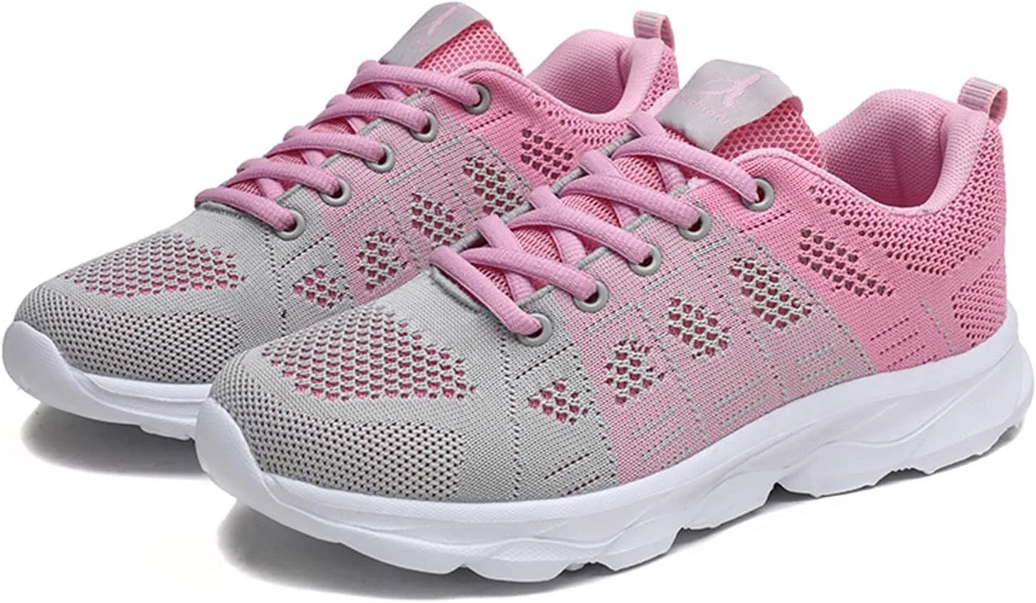 Women Running Shoes Lightweight Tennis Shoes Non Slip Walking Sneakers Breathable Workout Shoes Comfy Athletic Shoes