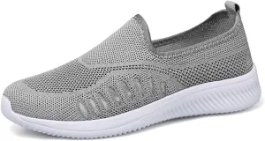 Womens Knitting Platform Orthopedic Sneakers Comfor Non Slip Out Increase Height Casual Walking Shoes Fashionable Slip-On Mom Shoes Anti Slip Breathable Nurse Work Shoes