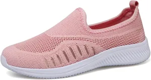 Womens Knitting Platform Orthopedic Sneakers Comfor Non Slip Out Increase Height Casual Walking Shoes Fashionable Slip-On Mom Shoes Anti Slip Breathable Nurse Work Shoes