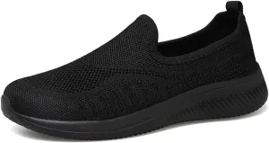 Womens Knitting Platform Orthopedic Sneakers Comfor Non Slip Out Increase Height Casual Walking Shoes Fashionable Slip-On Mom Shoes Anti Slip Breathable Nurse Work Shoes