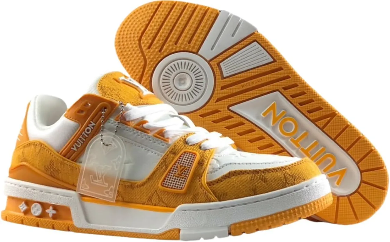 Women's Men's Trainer Sneakers in Neutral Colorblock Leather Fashion Indoor Outdoor Leather Sneakers Breathable Non-Slip Running Shoes