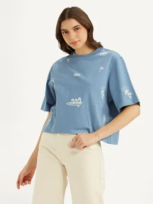 Women's Printed Sporty Fit T-Shirt
