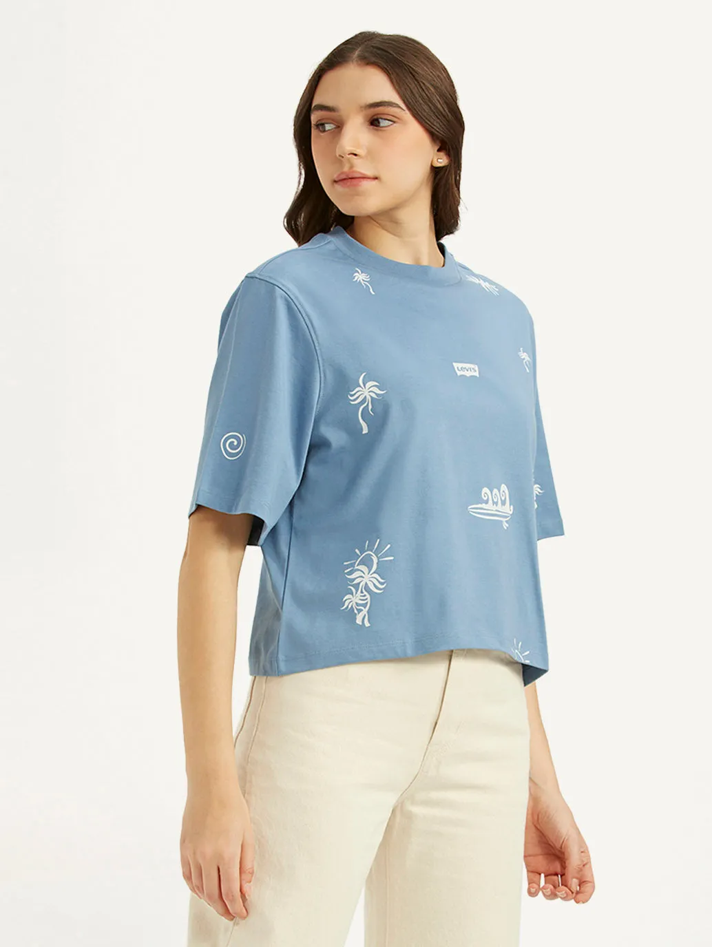 Women's Printed Sporty Fit T-Shirt