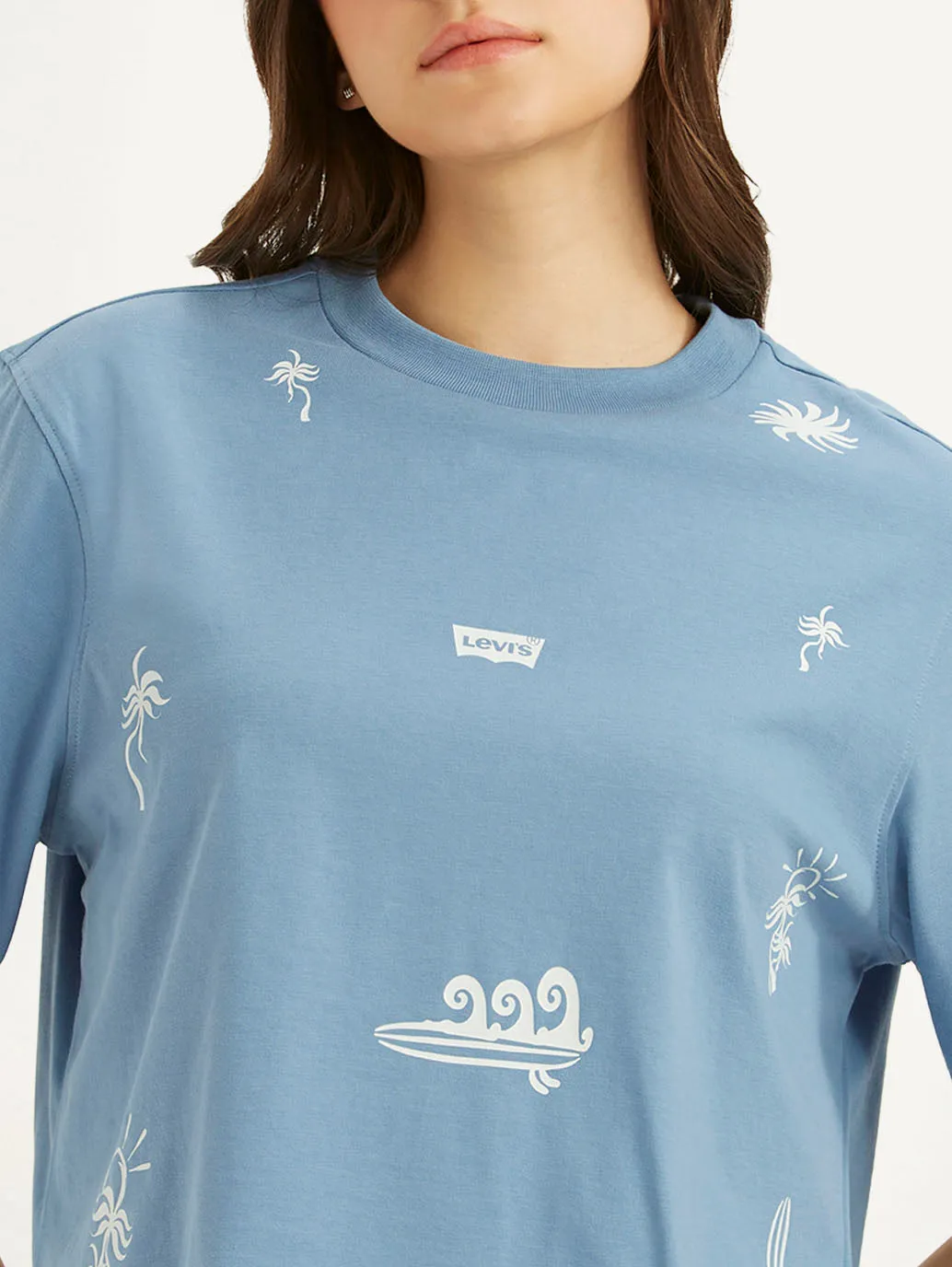 Women's Printed Sporty Fit T-Shirt