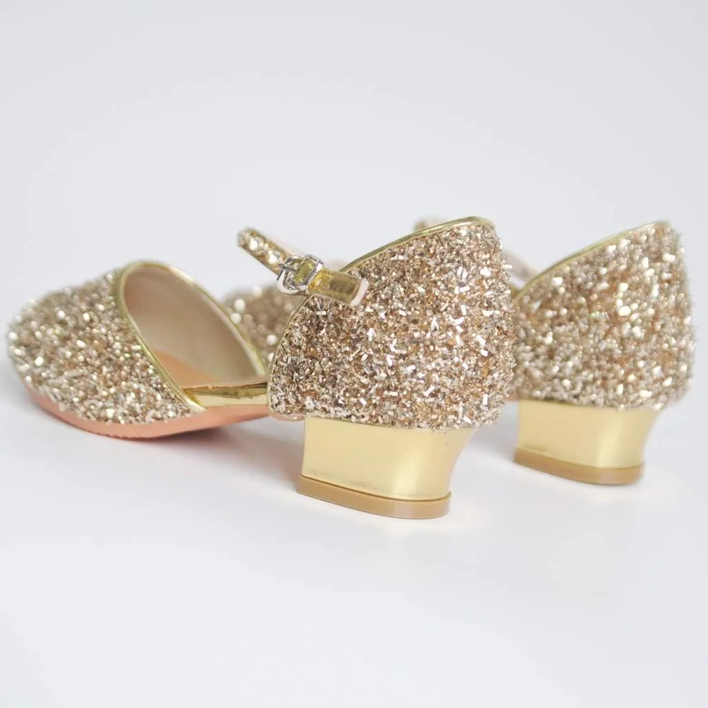 Women's Prom Ballroom Latin Dance Shoes Square Dance Shoes Sandals Leather Heeled Sandals