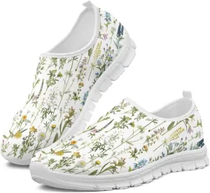Women's Sneakers Comfy Breathable Lightweight Low Cut Non Slip Walking Running Shoes Valentine's Prints