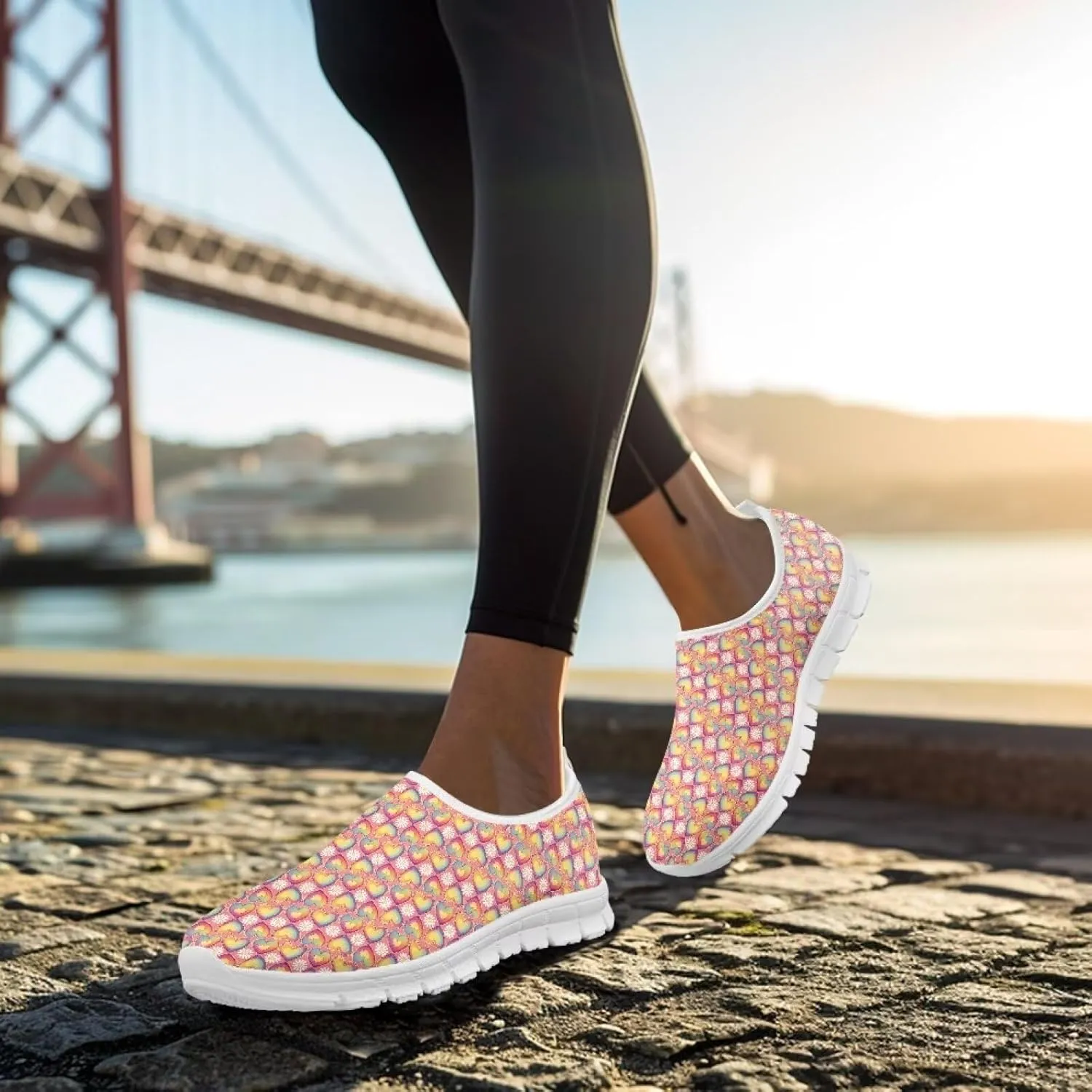 Women's Sneakers Comfy Fashion Soft Comfortable Breathable Yoga Gym Exercise Walking Shoes