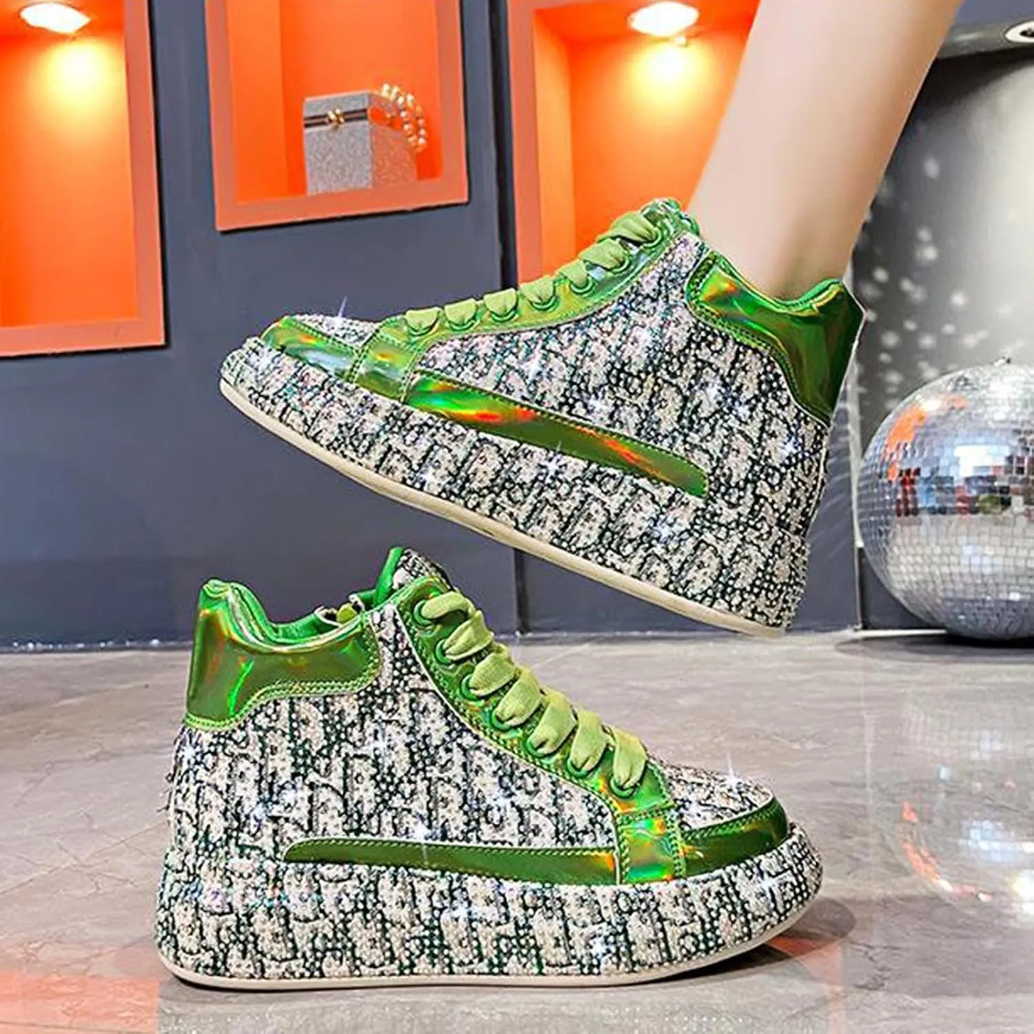 Women's Stylish Walking Shoes, Lightweight Athletic Sneakers with Arch Support for Running, Training, and Casual Outfits