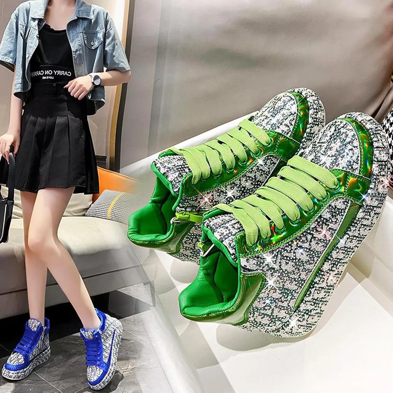 Women's Stylish Walking Shoes, Lightweight Athletic Sneakers with Arch Support for Running, Training, and Casual Outfits