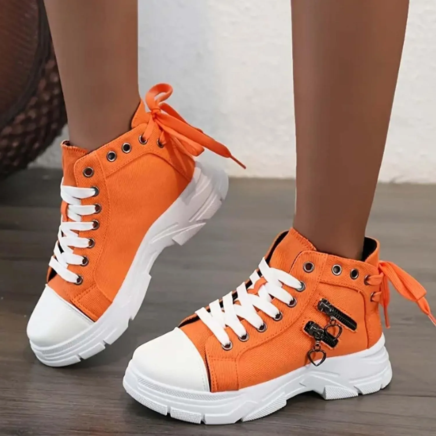 Women's Walking Shoes Fashionable Thick Sole Heightening Casual Shoes Non Slip Gym Workout Shoes Sneakers