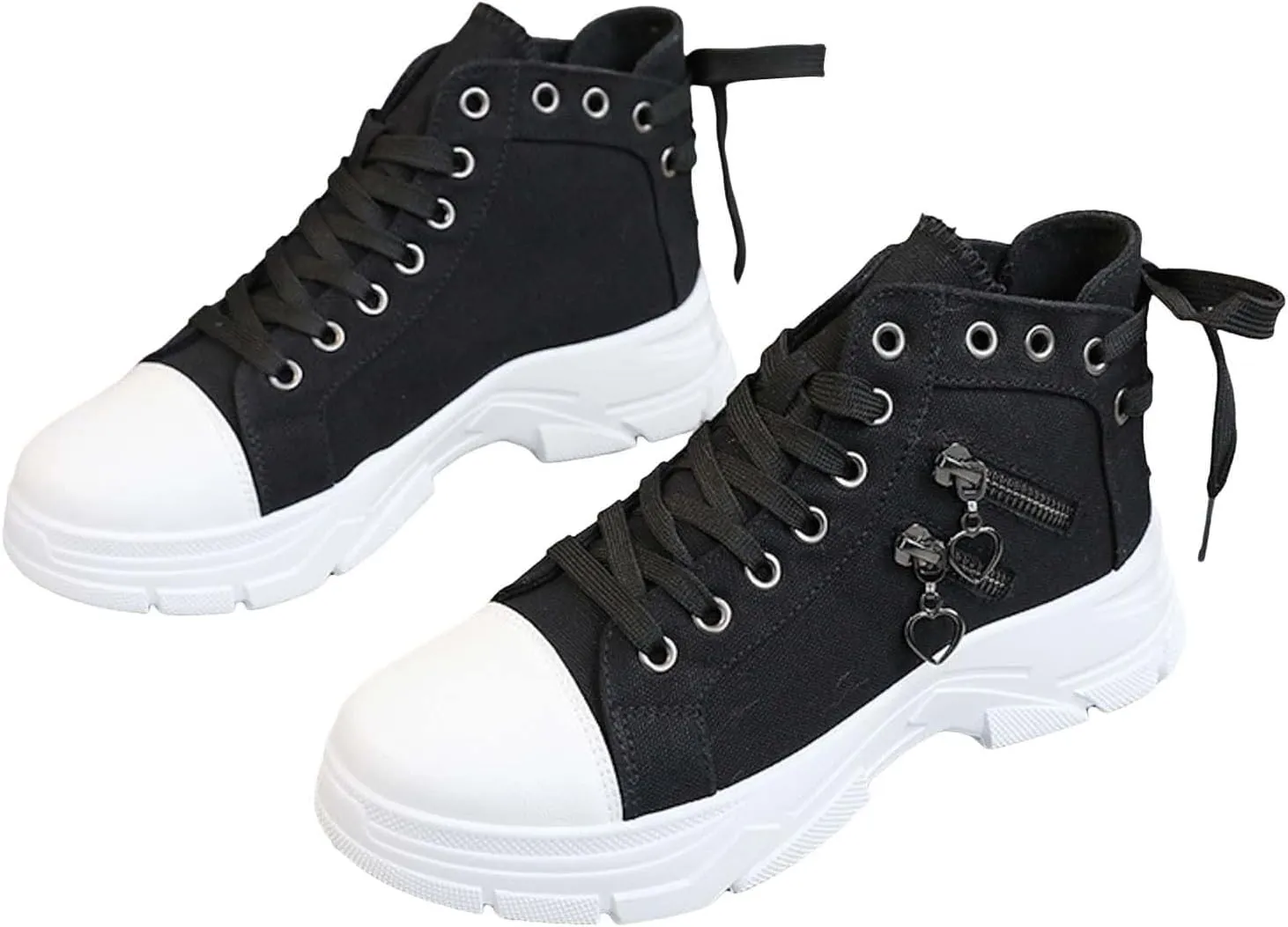 Women's Walking Shoes Fashionable Thick Sole Heightening Casual Shoes Non Slip Gym Workout Shoes Sneakers