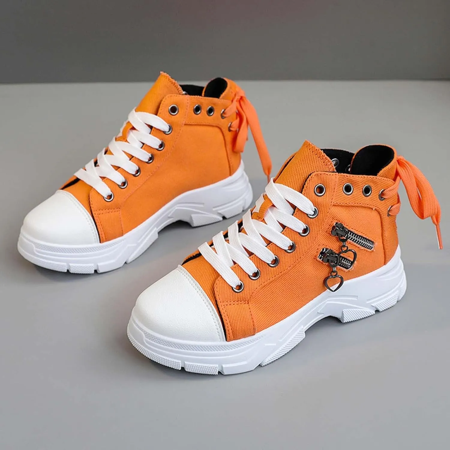 Women's Walking Shoes Fashionable Thick Sole Heightening Casual Shoes Non Slip Gym Workout Shoes Sneakers