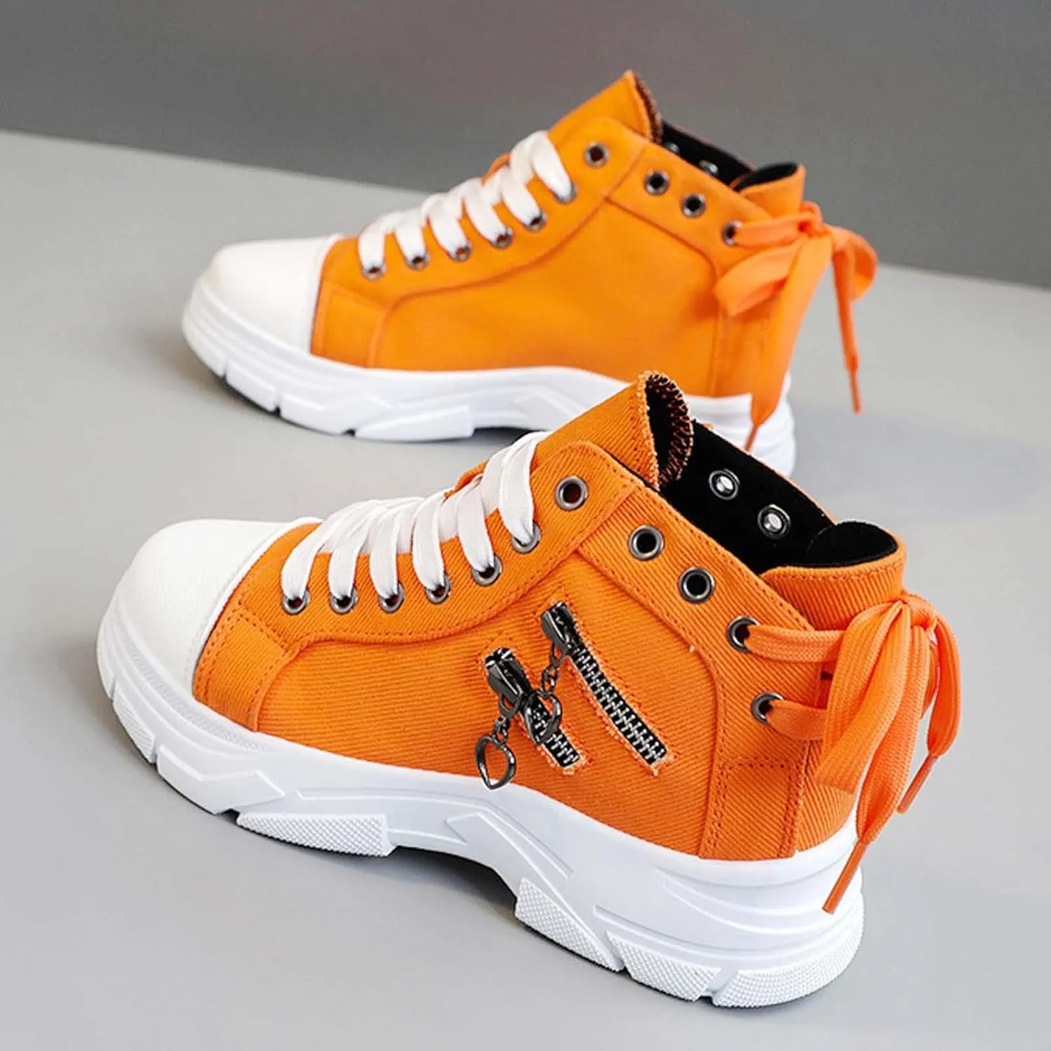 Women's Walking Shoes Fashionable Thick Sole Heightening Casual Shoes Non Slip Gym Workout Shoes Sneakers