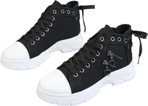 Women's Walking Shoes Fashionable Thick Sole Heightening Casual Shoes Non Slip Gym Workout Shoes Sneakers