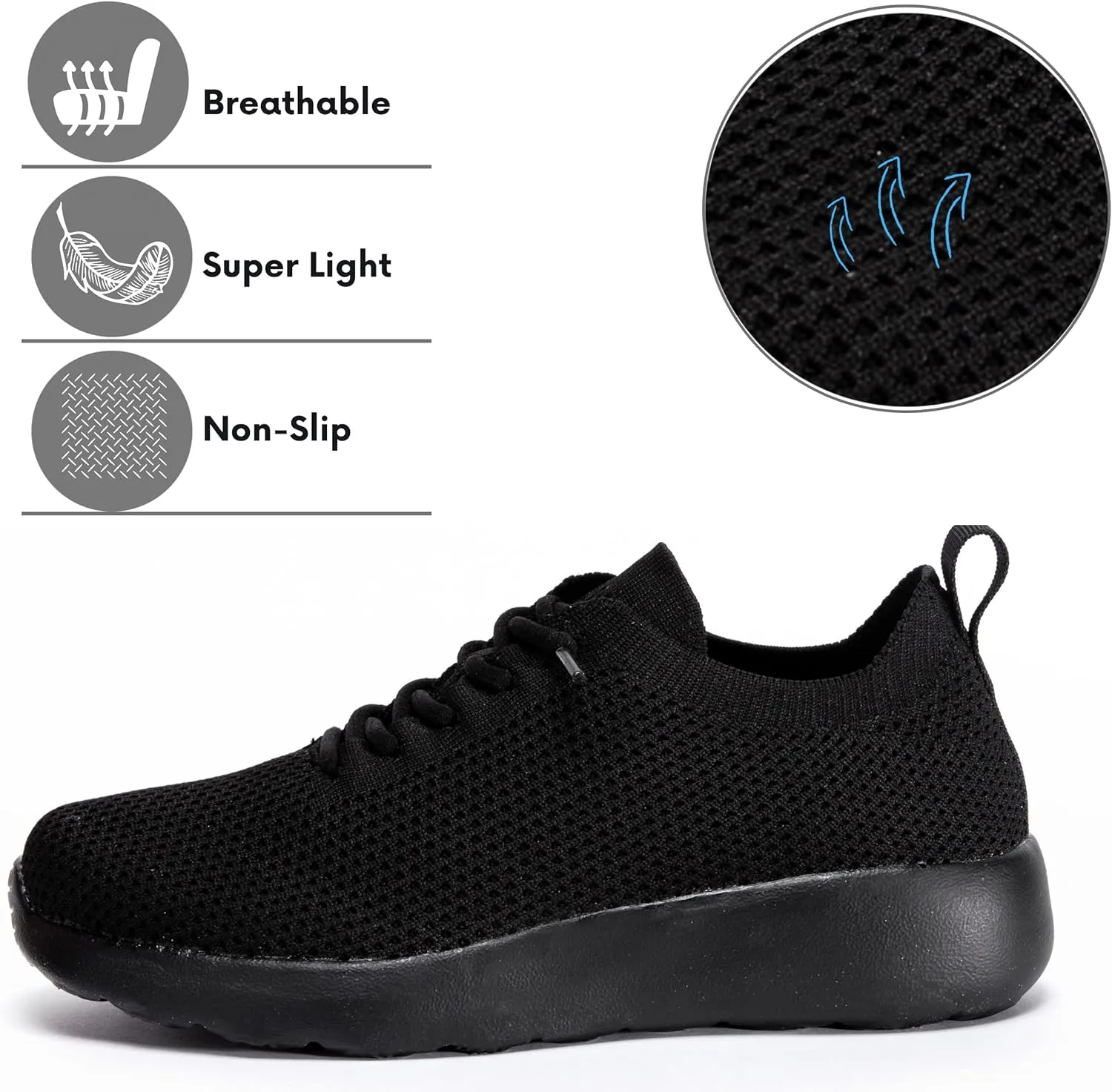 Womens Walking Shoes | Slip On Sneakers for Women |Comfy Tennis Running Shoes | Lightweight and Breathable