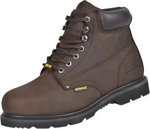 Work Boots for Men, Steel Toe, Leather, Oil, Slip and Heat Resistant Heavy Duty Wide Industrial & Construction Safety Boots, US 7