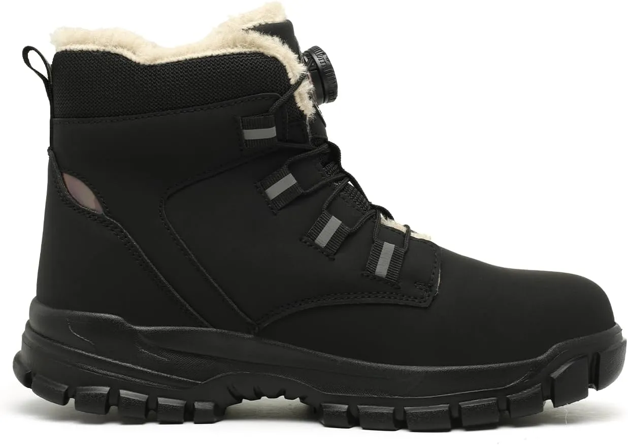 work boots for mensteel toe boots for womenConstruction Site Winter Warm Protective BootsAnti-smash Anti-puncture Work Boots